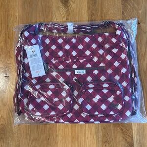 Lug Zipliner, Gingham Berry, brand new